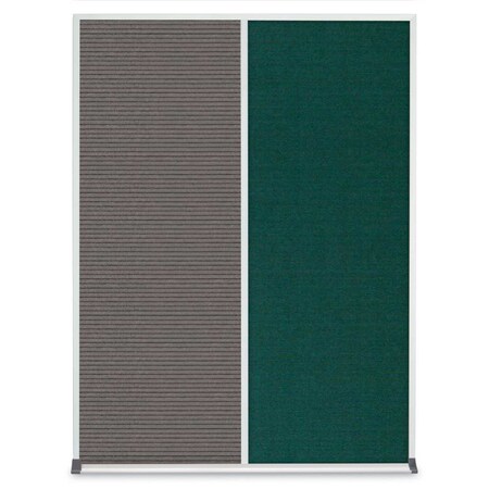 United Visual Products Single Door Radius Plus Corkboard, 36"X UV8002PLUS-BRONZE-CORK